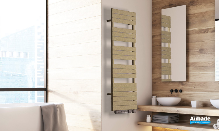 Sèche serviette Alma version électrique + soufflerie coloris Quartz 2 d'Irsap