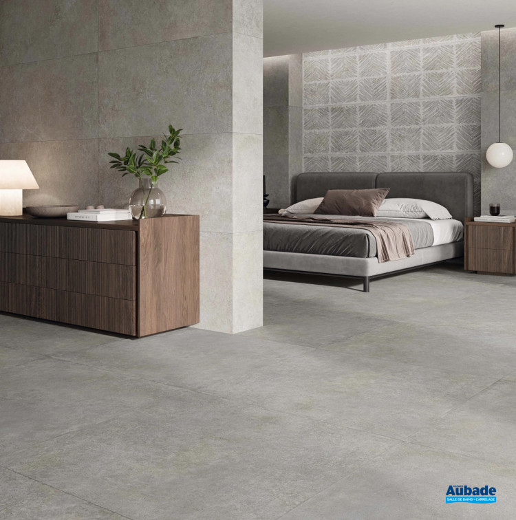 Carrelage Bellême par Sélection Audabe format 100 x 100 cm en coloris Grey
