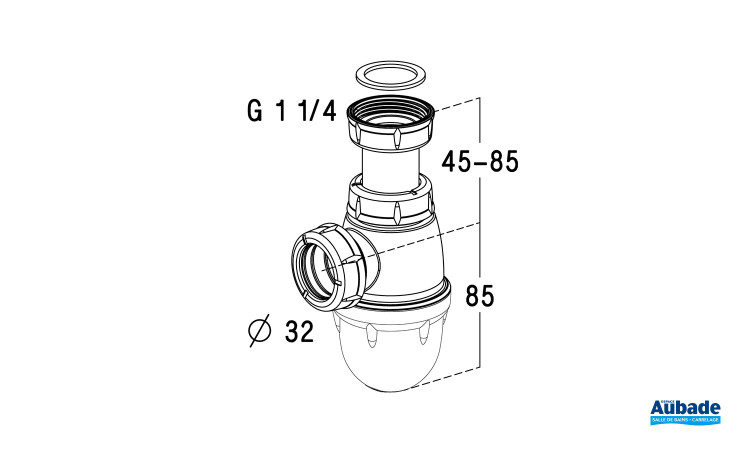 Siphon de Lavabo Nicoll Ø 32 mm