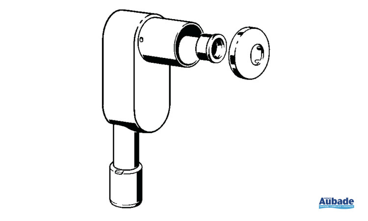 Siphon encastrable avec fixation murale Viega