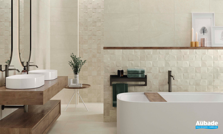 Collection Bellevue par STN Ceramica en coloris Ivory et Mosaïque Ivory Light