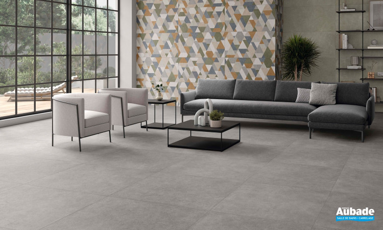 Collection Pursue par STN Ceramica en coloris Dark Grey, Green et Décor