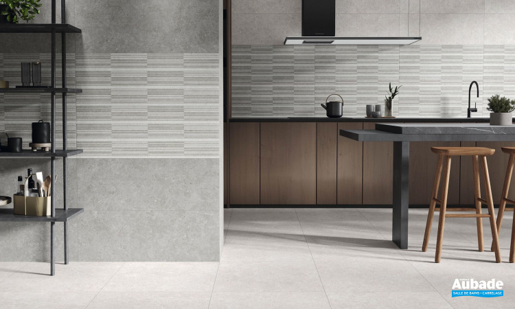 Collection Ulisse par STN Ceramica en coloris Grey et décor Blanca Cold