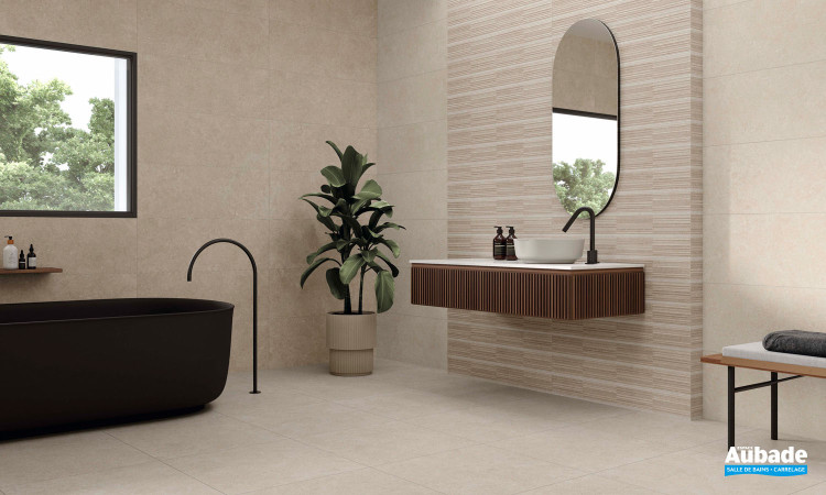 Collection Ulisse par STN Ceramica en coloris Natural et décor Blanca Warm