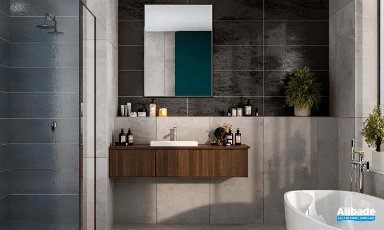 Collection Allegra par Tau Ceramica en coloris Blue et Black