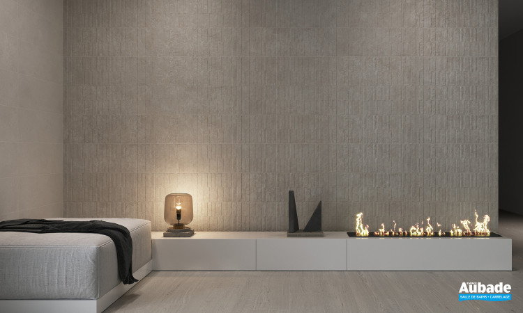 Collection Amelie par Tau Ceramica en coloris White et décor Lippa Greige