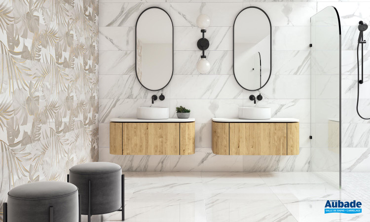 Collection Baranello par Tau ceramica en coloris White