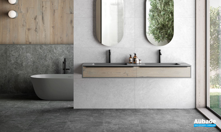 Collection Borga par Tau Ceramica en coloris Graphite