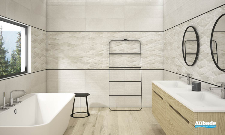Collection Cornwall par Tau Ceramica en coloris White