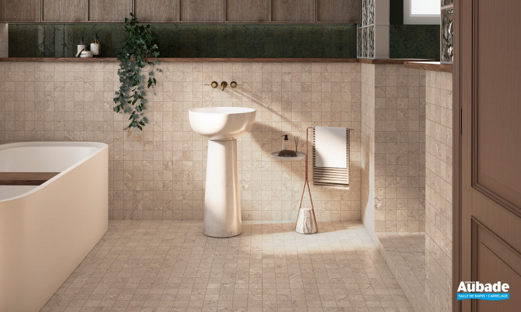 Collection Dorset par Tau Ceramica en coloris Sand et Mosaïque