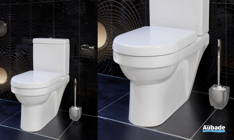 Ensemble WC avec cuvette à fond creux à sortie horizontale Architectura de Villeroy & Boch