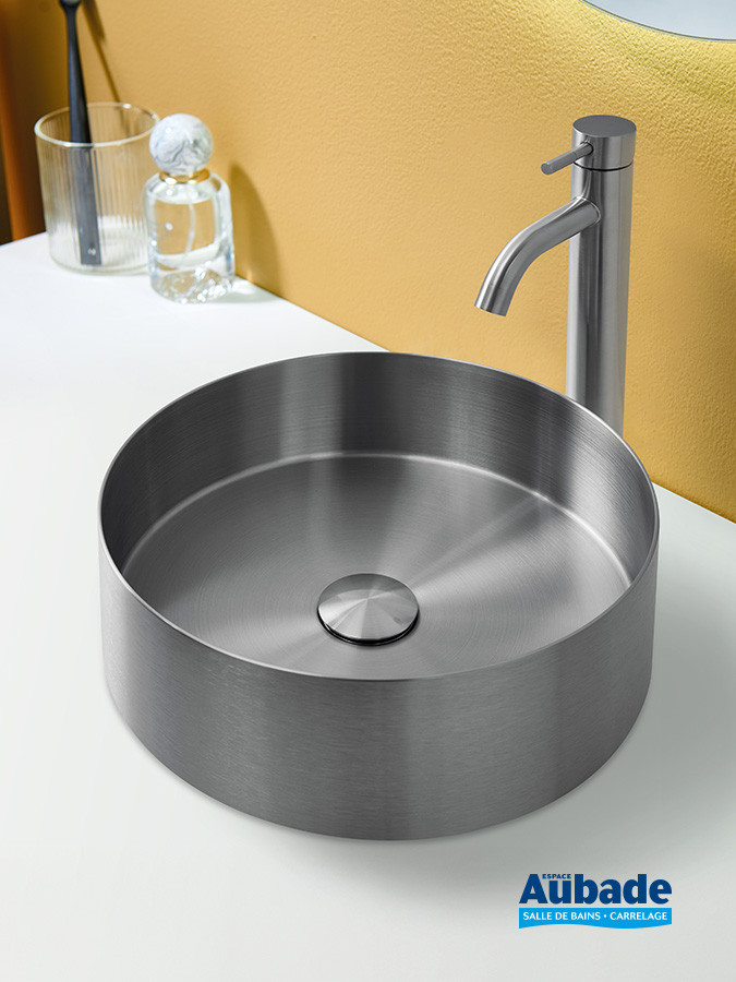 Vasque Inox Line finition PVD Inox brossé