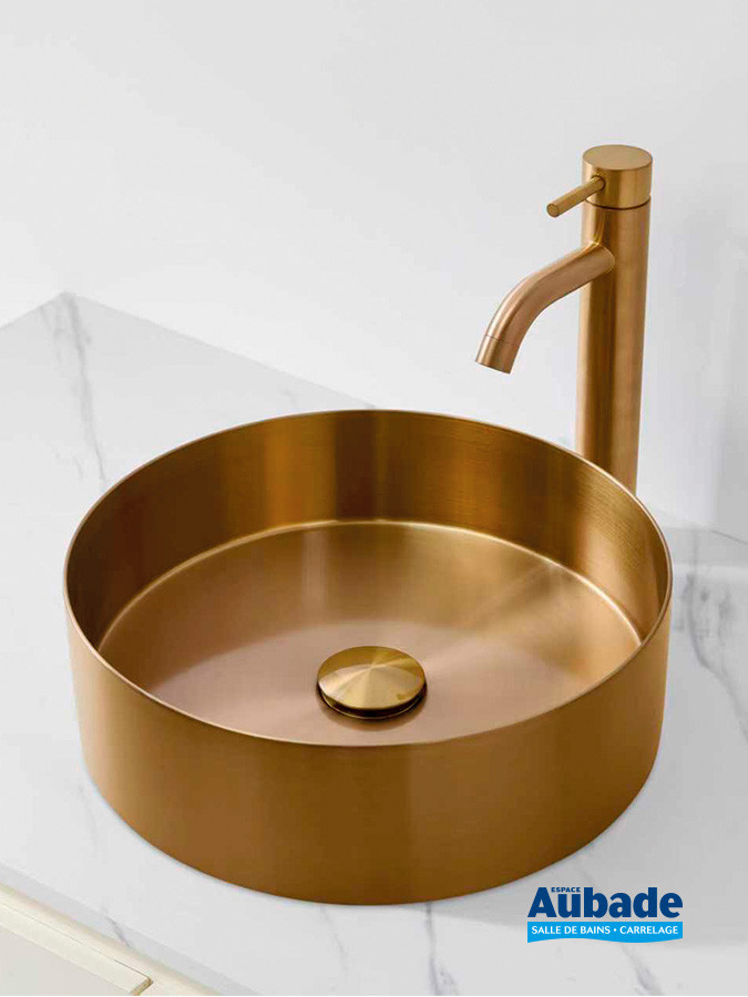 Vasque Inox Line finition PVD Cuivre brossé