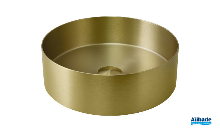 Vasque Inox Line finition PVD Or brossé
