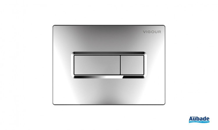 Plaque de commande Derby Style Square coloris chromé brillant de Vigour