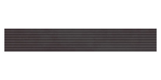 Listel Allegra par Tau Ceramica en coloris Strip-Black