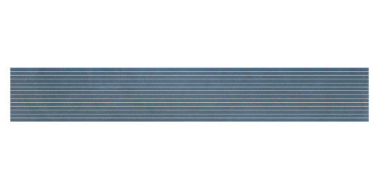 Listel Allegra par Tau Ceramica en coloris Strip-Blue