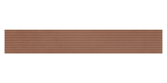 Listel Allegra par Tau Ceramica en coloris Strip-Cotto