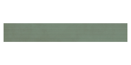 Listel Allegra par Tau Ceramica en coloris Strip-Green