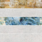 Mosaïque Stonecrete par Azteca en coloris Brick Tulum Blossom White