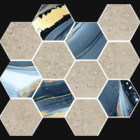 Mosaïque Stonecrete par Azteca en coloris Hex Agata Sand