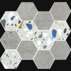 Mosaïque Stonecrete par Azteca en coloris Hex Rialto Ash