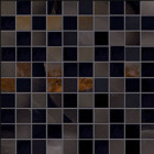 Collection Tele Di Marmo Onyx par Emil Ceramica en coloris mosaico Black 3x3
