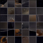 Collection Tele Di Marmo Onyx par Emil Ceramica en coloris mosaico Black 5x5