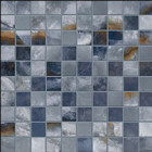 Collection Tele Di Marmo Onyx par Emil Ceramica en coloris mosaico Blue 3x3