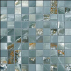 Collection Tele Di Marmo Onyx par Emil Ceramica en coloris mosaico Green 3x3