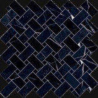 Mosaïque Emil Ceramica Tele di Marmo Revolution Calcatta Black Intrecci