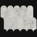Mosaïque Scultorea par Marca Corona en coloris Tessere Arco Foam Grey