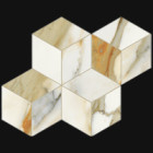 Mosaïque Scultorea par Marca Corona en coloris Tessere Rombo Calacatta Vena Antica