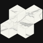Mosaïque Scultorea par Marca Corona en coloris Tessere Rombo Statuario Vena Argento