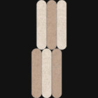 Mosaïque Khroma par Novabell en coloris Curves Argilla Avorio