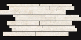 Mosaïque Landstone par Novabell en coloris Raw White