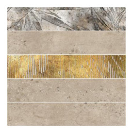 Mosaïque Stonecrete par Azteca en coloris Brick Tulum Sand