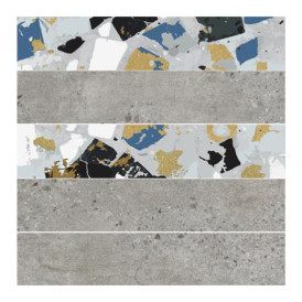 Mosaïque Stonecrete par Azteca en coloris Brick Venezia Ash