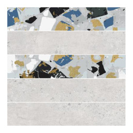 Mosaïque Stonecrete par Azteca en coloris Brick Venezia White