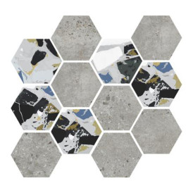 Mosaïque Stonecrete par Azteca en coloris Hex Venezia Ash