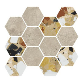 Mosaïque Stonecrete par Azteca en coloris Hex Venezia Sand