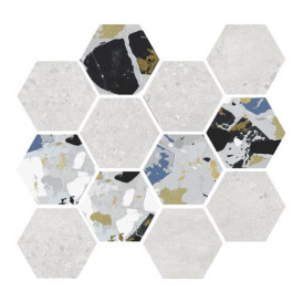 Mosaïque Stonecrete par Azteca en coloris Hex Venezia White