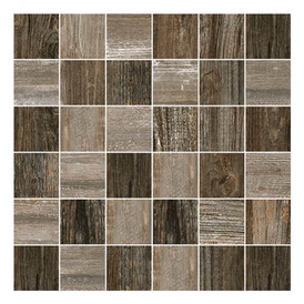 Mosaïque Cerdisa Artwood Multibrown