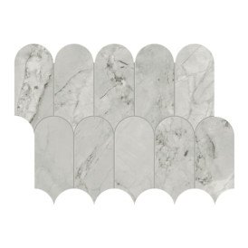 Mosaïque Scultorea par Marca Corona en coloris Tessere Arco Foam Grey