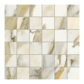 Mosaïque Scultorea par Marca Corona en coloris Tessere Calacatta Vena Antica