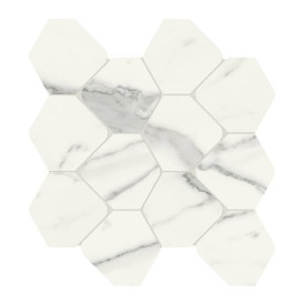 Mosaïque Scultorea par Marca Corona en coloris Tessere Esa Statuario Vena Argento