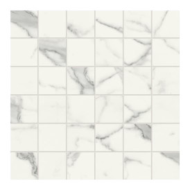 Mosaïque Scultorea par Marca Corona en coloris Tessere Statuario Vena Argento