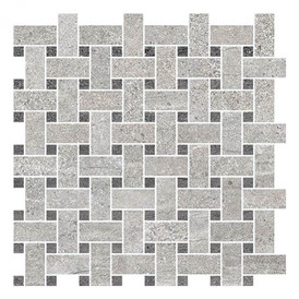 Mosaïque Novabell Aspen Rock Grey & Basalt Trama