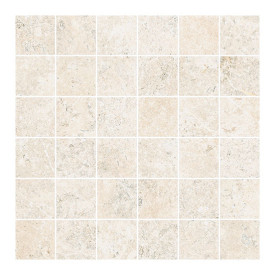 Mosaïque Landstone par Novabell en coloris Raw White