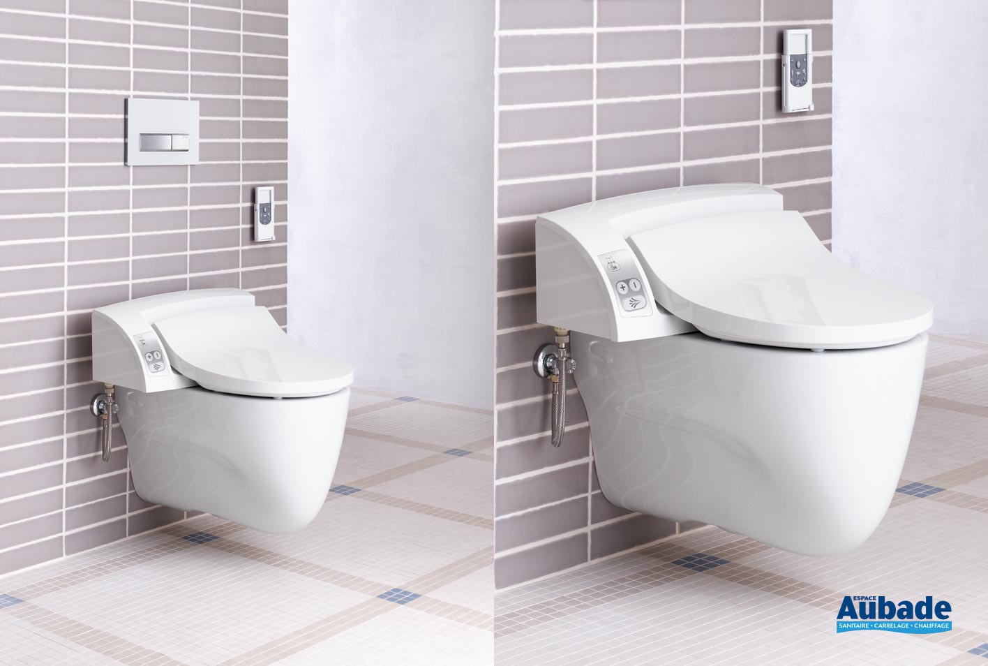 Toilettes abattant WC lavant Aquaclean de Geberit Espace Aubade
